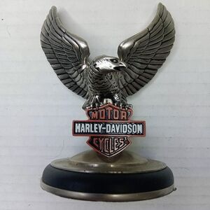 Harley Davidson Silver EAGLE POCKET WATCH STAND Franklin Mint 1998 Paperweight